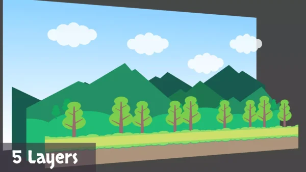 Free 2D Cartoon Parallax Background